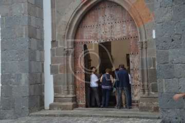 Oficios religiosos del mediodía y procesión del Santo Cristo de Telde (Foto TA)